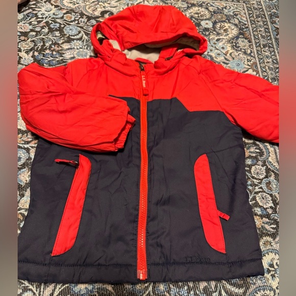 LL Bean Boys Winter Jacket Thinsulate Hooded 4T
